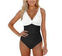 JokeLomple Damen trägerloser Bandeau-Badeanzug#1