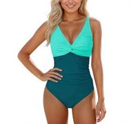 JokeLomple Damen trägerloser Bandeau-Badeanzug#1