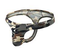 JokeLomple Herren Nahtlos String Camouflage Tanga Low Rise Pouch Stretchy Unterhose Weich T-Back Männer Sportliche Unterwäsche Sexy Ausbuchtung Briefs Party Clubwear