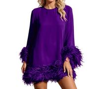 JokeLomple Lässiges, ärmelloses Midikleid mit Rundhalsausschnitt aus natürlichem Leinenmischgewebe, fließendes Sommerkleid im Boho-Stil mit Seitenschlitzen