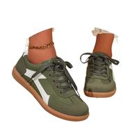 JokeLomple Sportliche Damen Plateau Slipper - rutschfeste Sneaker zum Schnüren, Bequeme Designer-Schuhe für den Alltag