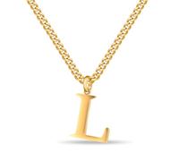Jokmeo 14K Vergoldete Damenhalskette mit Krone-Buchstabe L - ein elegantes Anhängerdesign, ideal für den täglichen Tragen von Frauen.