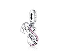 Jokmeo 925 Silber Anhänger Charms, kompatibel mit Pandora und europäischen Armbändern und Halsketten. Geeignet für Frauen und Mädchen.