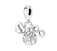 Jokmeo 925 Sterlingsilber Damen Charm Anhängerperlen, kompatibel mit Pandora sowie europäischen Armbändern und Halsketten. Passend für Frauen und Mädchen.