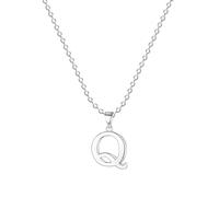 Jokmeo 925 Sterlingsilber Damen Halskette mit Buchstaben A-Z Anhänger, feines Design, ideal für den täglichen Gebrauch.L245