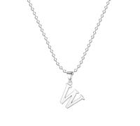 Jokmeo 925 Sterlingsilber Damen Halskette mit Buchstaben A-Z Anhänger, feines Design, ideal für den täglichen Gebrauch.L245