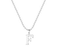 Jokmeo 925 Sterlingsilber Damen Halskette mit Buchstaben A-Z Anhänger, feines Design, ideal für den täglichen Gebrauch.L245