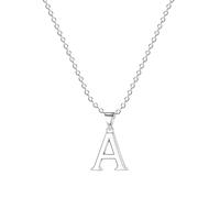 Jokmeo 925 Sterlingsilber Damen Halskette mit Buchstaben A-Z Anhänger, feines Design, ideal für den täglichen Gebrauch.L245