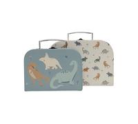 Jollein Spielkoffer Set - Roarsome - 2er Pack - 1 Größeren Koffer, 1 Kleineren Koffer - Dinos