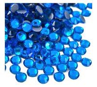 Jollin Hot Fix Crystal Flatback Rhinestones Glass Diamantes Gems 48mm20ss 1440pcs Capri Blue