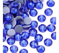 Jollin Hot Fix Kristalle Flacher Rückseite Strasssteine Glas Glitzersteine Nagelkunst Edelsteine Gems, Saphir, SS20 576pcs