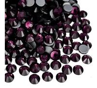 Jollin Hot Fix SS20 Glas-Strasssteine mit flacher Rückseite, zum Aufbügeln, Amethyst