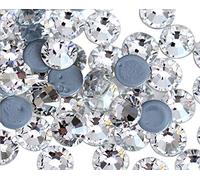 Jollin Hotfix Strasssteine Glitzersteine für Textilien SS40, Crystal Clear