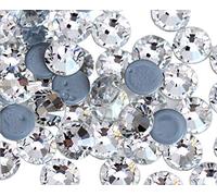 Jollin Strasssteine, Glas, mit flacher Rückseite, zur Befestigung mit Klebstoff, Hotfix Crystal, SS30 288pcs