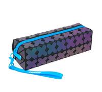 Jolly Next Generation Schüttelpennal Luminous Blau, stylisches Federmäppchen mit 3D-Design, Handschlaufe und Reißverschluss, robust, praktisch, ideal für Schule und Uni