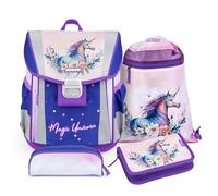 JOLLY Unisex Kinder Classic Schulranzen, Violett