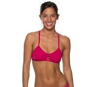 JOLYN Tomcat Tie-Back Athletic Bikini Top für Wettkampfschwimmen, Lebensschutz, volle Abdeckung, Damen-Badeanzug-Oberteil, Drachenfrucht, 4X-Large