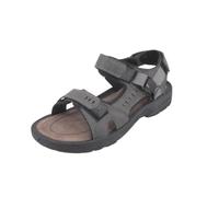 JOMIX Herren Outdoor Sandalen mit Klettverschluss Sportliche Trekkingsandalen mit rutschfester Sohle Leicht und bequem für Wandern und Alltag (GREY,45)