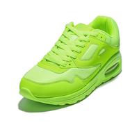 JOMIX Sportschuhe Sneaker Herren Laufschuhe Straßenlaufschuhe Turnschuhe Atmungsaktiv mit Luftkissen Outdoor Fitness Gym (Leuchtend Grün, 41 EU)