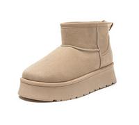 JOMIX Winterstiefel Damen Warme Stiefel Gefüttert Stiefeletten Rutschfest Biker Boots Outdoor Schuhe Chukka Boots