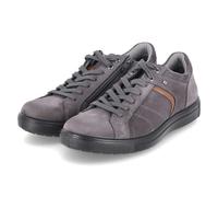 Jomos Herren sportliche Halbschuhe Grau Rauleder Reißverschluss, Größe:46, Farbauswahl:grau-Kombi