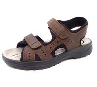 Jomos Herren Sandale Liberta 508603-12-343 Braun Choco Größe 45 EU Weit