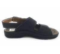 Jomos Herren Activa offen Zehen Sandalen, schwarz - schwarz - schwarz - Größe: 49