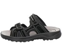 Jomos Herren Echtleder Pantolette 'Liberta' schwarz, Herren:47 EU