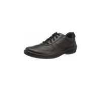 Jomos Herren Halbschuhe 418414 106 000 echt Leder schwarz 43 EU | Freizeit-Halbschuhe, Weite H, Schnürung, Leder