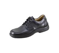 Jomos Herren Derby-Schnürhalbschuhe Feetback – Rinds-/Lammleder – Schwarz Größe 46