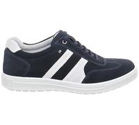 Jomos Herren Sneaker 321391 927 8059 echt Leder Nachtblau/Offwhite 49 EU | Sneaker Low-Top, Weite H, Schnürung, Leder