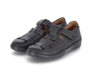 Jomos Sandalen - Gr. 41 - Schwarz - Glattleder