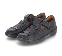 Jomos Sandalen Schwarz - Gr. 41 - Leder und Textil