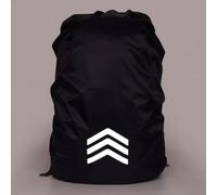 Jonikuper Reflektierender wasserdichter Rucksack-Regenschutz mit elastischen Bändern für Nachtradfahren und Wandern, kompatibel mit 8-70 l Rucksäcken in Schwarz (L)