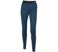 Jonna Merino Unterhose lang Damen - blau meliert - XS