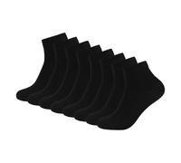 Joop! 4 Paar Herren Strümpfe Organic Cotton Quarter Socken, Farbe:Schwarz, Größe:39-42, Artikel:-9999 black