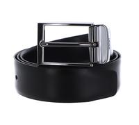 Wendegürtel JOOP, Herren, Gr. 100, schwarz, dunkelblau, Rindsleder, Gürtel, aus seidenglattem Rindsleder, zum wenden, zweifarbig, 3,5 cm breit (50400706-100) schwarz, dunkelblau