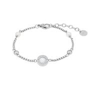 Armband Damen, Silber, 10 mm, Weiß, 2 mm 2039776