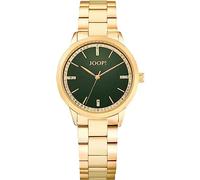 Joop! Armbanduhr Damen Quarz Analog, mit Edelstahl Armband, Gold, 5 bar Wasserdicht, End of Life System, Kommt in Uhren Geschenk Box, 2035602