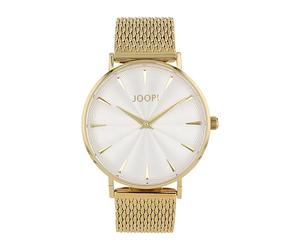 JOOP! Armbanduhr Damen Quarzuhr Analog, mit Edelstahl Armband, Gold, 5 bar Wasserdicht, Kommt in Uhren Geschenk Box