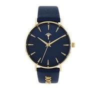 JOOP! Armbanduhr Damen Quarzuhr Analog, mit Leder Armband, Blau, 5 bar Wasserdicht, Kommt in Uhren Geschenk Box, 2035048