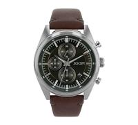 Joop! Armbanduhr Herren Chronograph analog, mit Leder Armband, Gold, 10 bar wasserfest, Kommt in Uhren Geschenk Box, 2034580