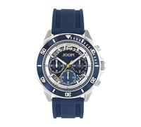 JOOP! Armbanduhr mit Silikonband für Herren, Chronograph, Silber, wasserdichte 10 bar, Geschenkidee, kommt in Uhren Geschenkbox, 2100488