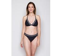 Bandeau-Bikini-Top JOOP "Brismar Beach", Damen, Gr. 38, Cup B, schwarz beauty aop, Obermaterial: 83% Polyamid, 17% Elasthan, Bikini-Oberteile (30386731-38) schwarz beauty aop