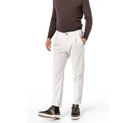 JOOP! Bundfaltenhose Herren Regular Fit Cord weiß, 32/34