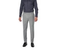 JOOP! Bundfaltenhose Herren Slim Fit Woll-Stretch grau, 50