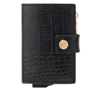 Joop! Geldbörse Coccodrillo C-Four RFID-Schutz Leder 7 cm Schwarz