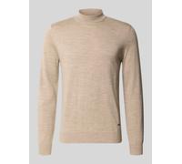 JOOP! COLLECTION Regular Fit Pullover aus reiner Schurwolle Modell 'Davide' in Beige, Größe L