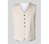 JOOP! Collection Regular Fit Weste aus Viskose-Mix mit V-Ausschnitt in Sand, Größe 54