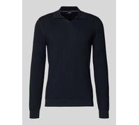 JOOP! Collection Strickpullover mit Umlegekragen Modell 'Galdino' in Marine, Größe S